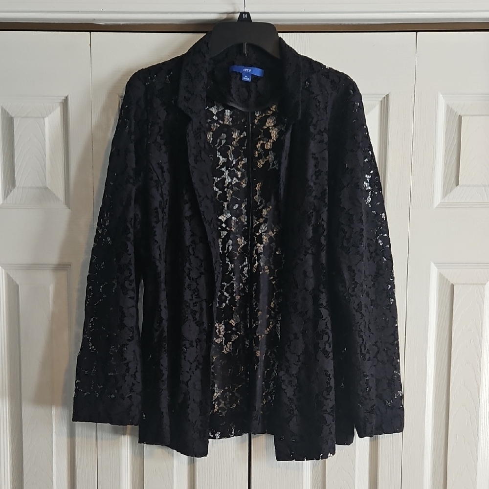 Apt. 9 Black Lace Women's Blazer